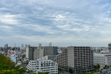 Fototapeta premium 都市風景 ビルから眺める東京のビル群