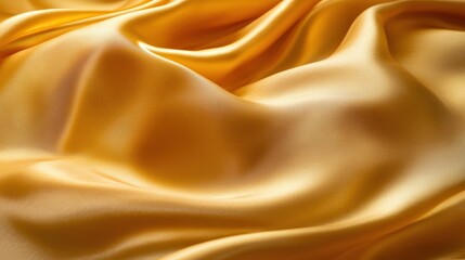 Fototapeta premium Golden silk fabric texture elegant background