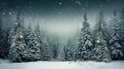 contrast winter trees