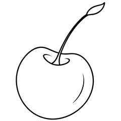 vector illustration of  cherry-fruit
