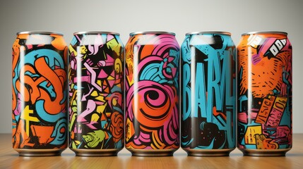 colorful beer design elements