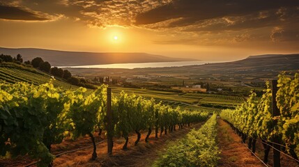 Fototapeta premium horizon wine mediterranean