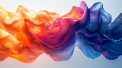 Obraz premium Abstract 3D Design with Flowing Shapes