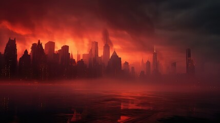 glow red fog