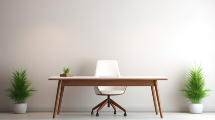 Fototapeta premium modern empty desk
