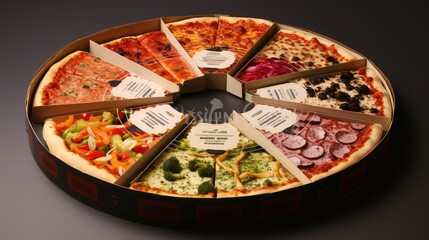 design pizza box layout