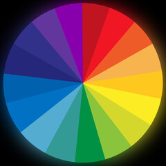 Obraz premium Disque couleurs arc-en-ciel 
