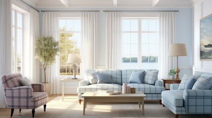 airy light blue plaid