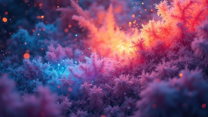 Abstract Enhanced Creative Vision of Textures and Colors