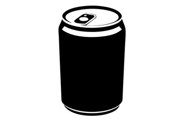 Soda Can | vector silhouette illustration on white background