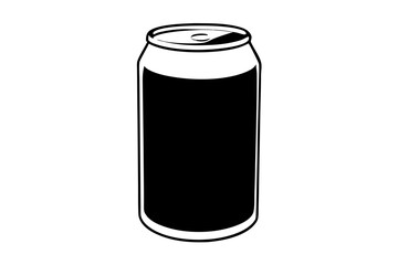 Soda Can | vector silhouette illustration on white background