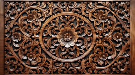 stained wood background panel