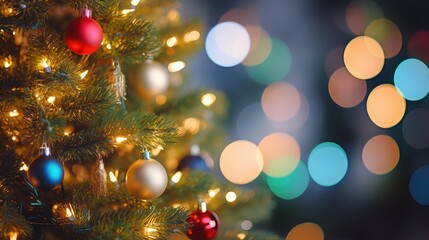 decorations christmas tree close up