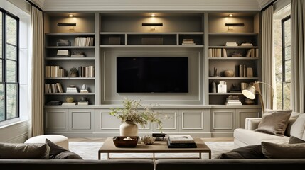 entertainment wall tv