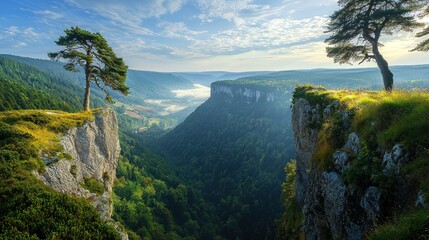 Obraz premium a scenic landscape attracting tourists, emphasizing the natural appeal of the location