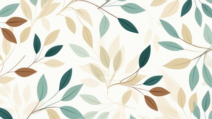 stylish seamless leaf pattern