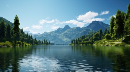 Fototapeta premium serene water scenery