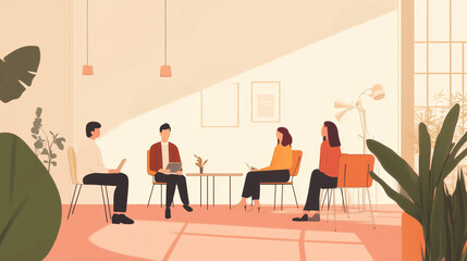 meeting in the office