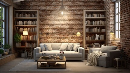 nook brick interior wall