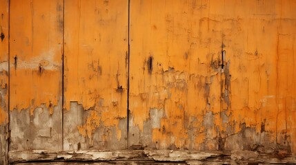 door distressed orange