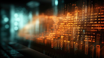 Naklejka premium genetics orange dna