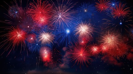 Fototapeta premium sky red and blue fire