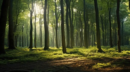 Obraz premium sunlight woods trees