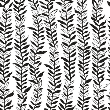 black branch fence seamless pattern for website background, wallpaper, homeware textiles, banner, packaging design background.