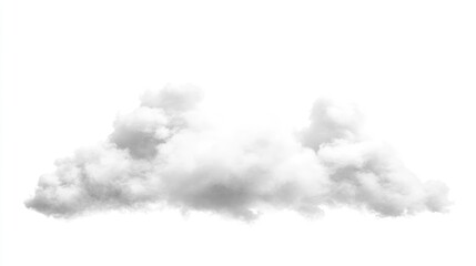 A fluffy, white cloud against a plain background, representing softness and tranquility.