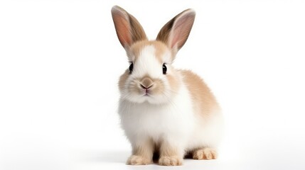cute rabbit isolated on white