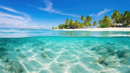 Fototapeta premium turquoise tropical water background