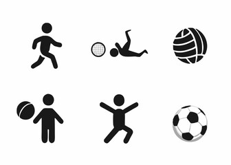 collection-of-activity-icons-with-volleyball--foot