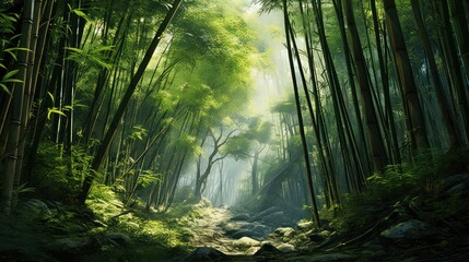 leaves chinese bamboo trees