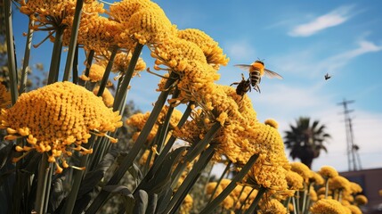 Obraz premium yellow century plant