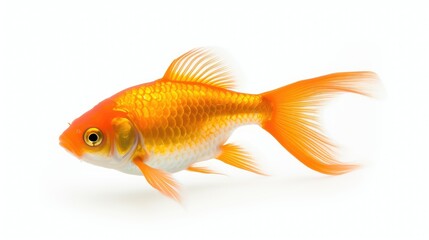 Fototapeta premium orange fish isolated on white