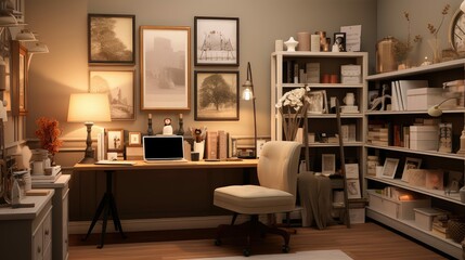 desk private office background