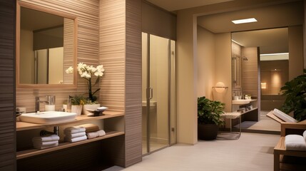 retreat office restroom