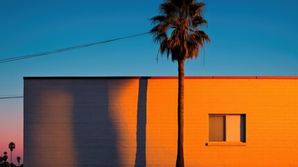 sunshadow palm tree shadows
