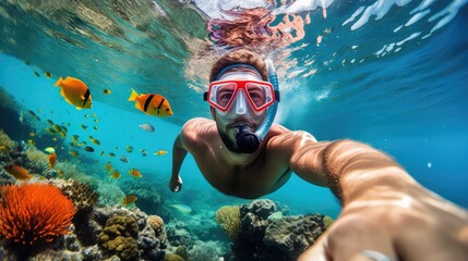 Naklejka premium swimming water activities