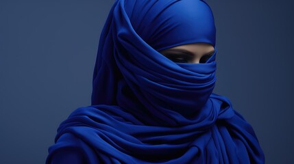 scarf classic blue pantone 2020