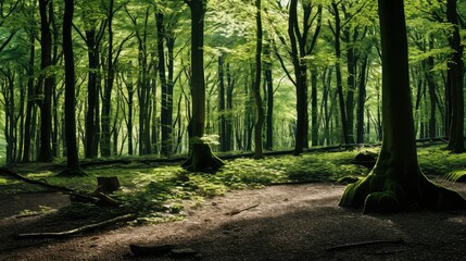 Naklejka premium canopy beech trees