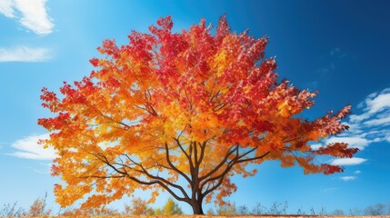 scenic colorful fall leaves