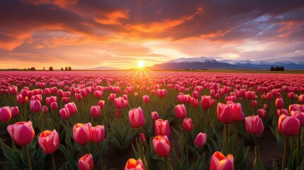 Obraz premium picturesque march spring