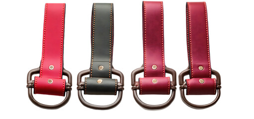 three set of Weightlifting Belt isolated transparent background