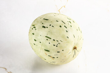 Ripe sweet juicy Dalmatin melon