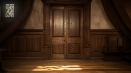 visitors open church door