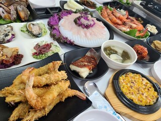 Korean Seafood Restaurant. Korean Style Sashimi