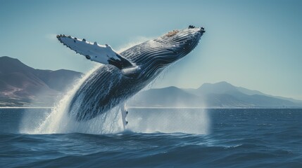 Fototapeta premium marine blue whale