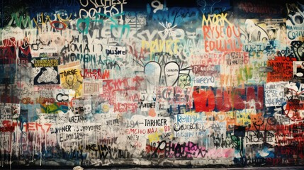 Fototapeta premium message graffiti wall background