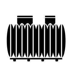 Vector illustration, logo, septic tank icon. Isolated on a white background.